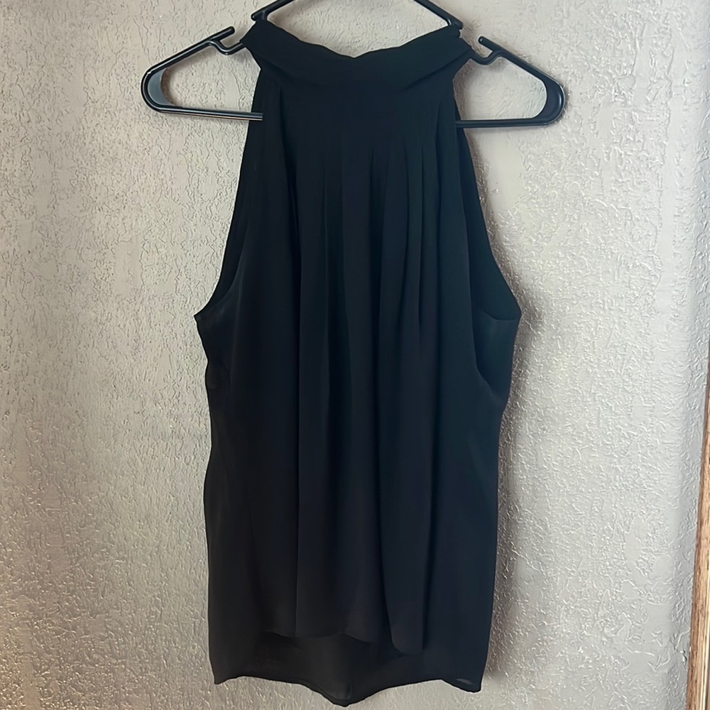 High neck zipper tank EUC